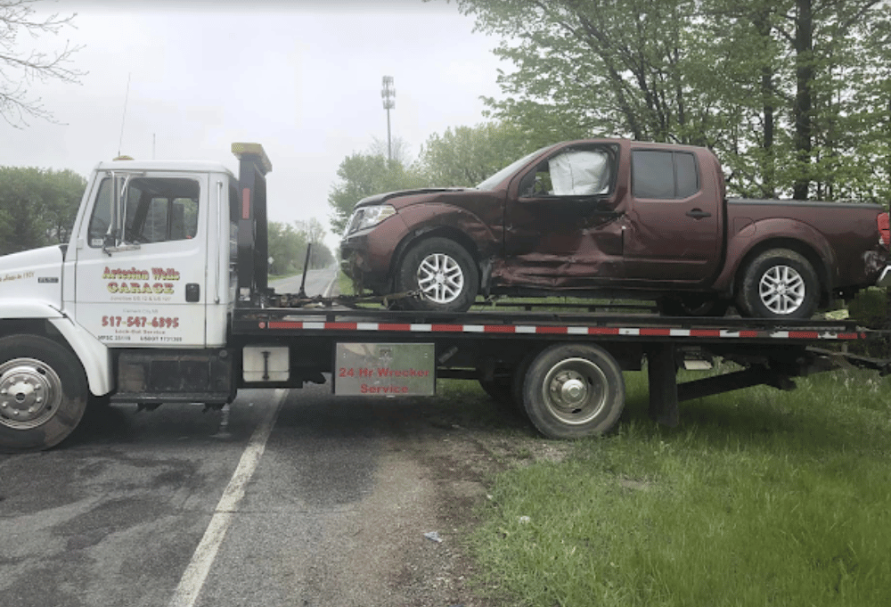 Car accident recovery in Cement City, MI